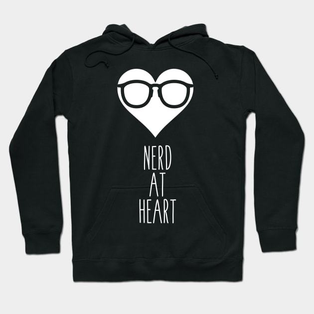 Nerd At Heart Hoodie by atheartdesigns